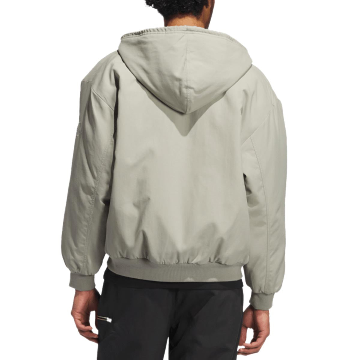 Adidas Shmoofoil Canvas Jacket - Silver Pebble/Core Orange image 3