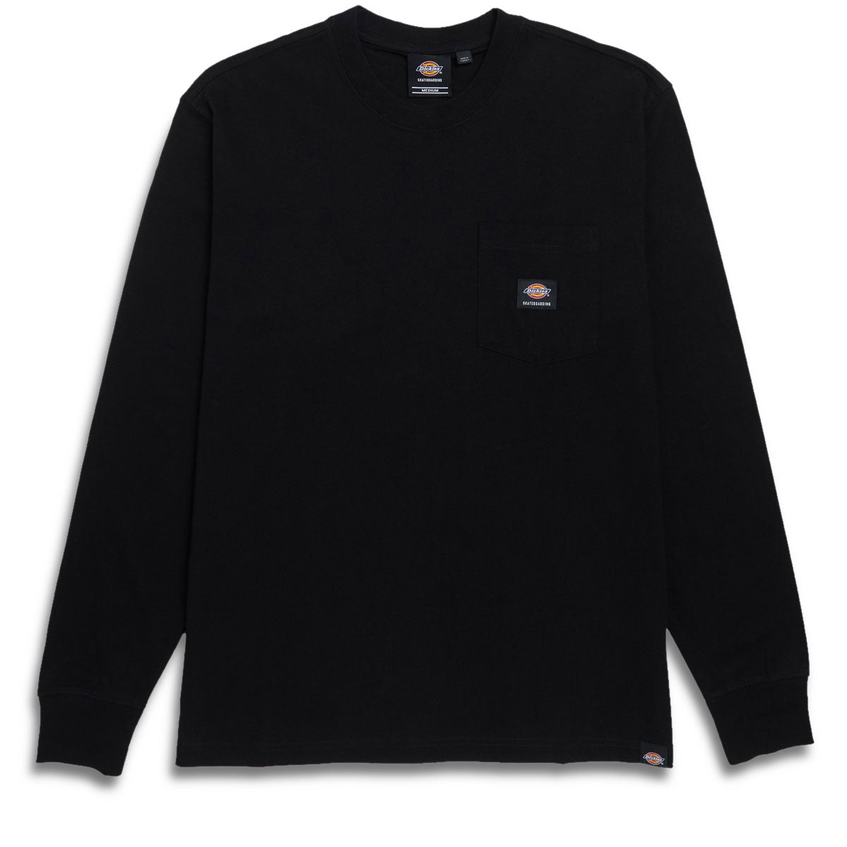 Dickies Heavyweight Long Sleeve Pocket T-Shirt - Knit Black image 1