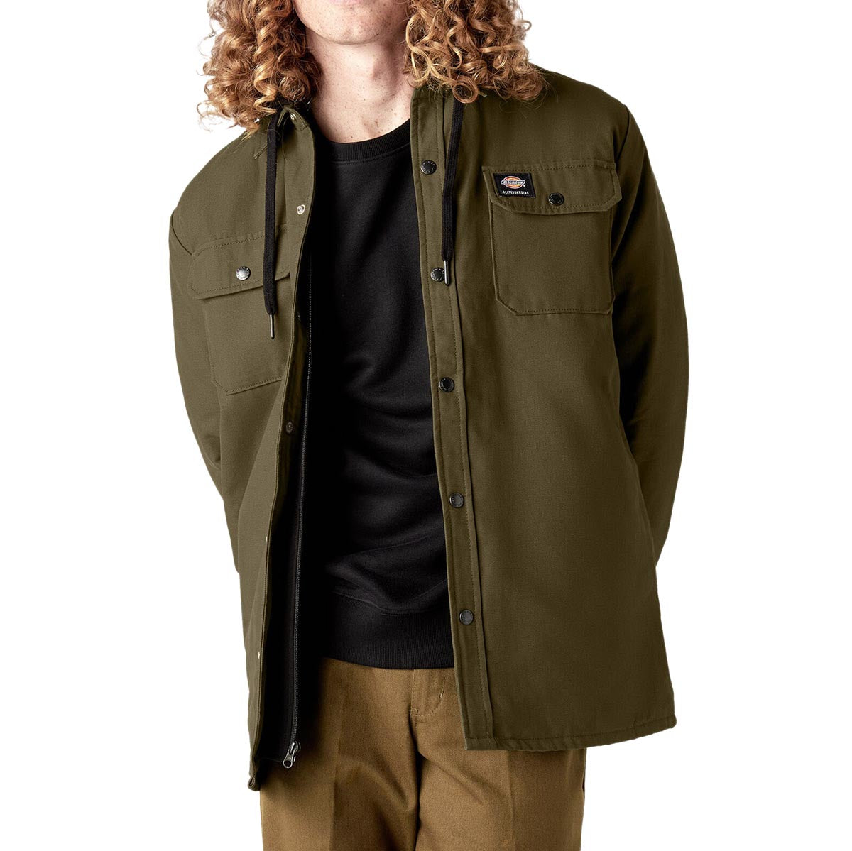 Dickies Duck Shacket Jacket - Dark Olive image 1