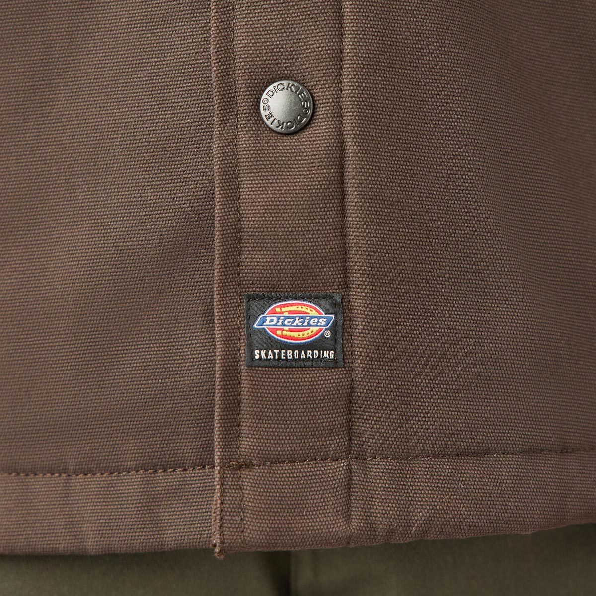 Dickies Lined Duck Snap Heavyweight Shirt Jacket - Dark Brown image 5