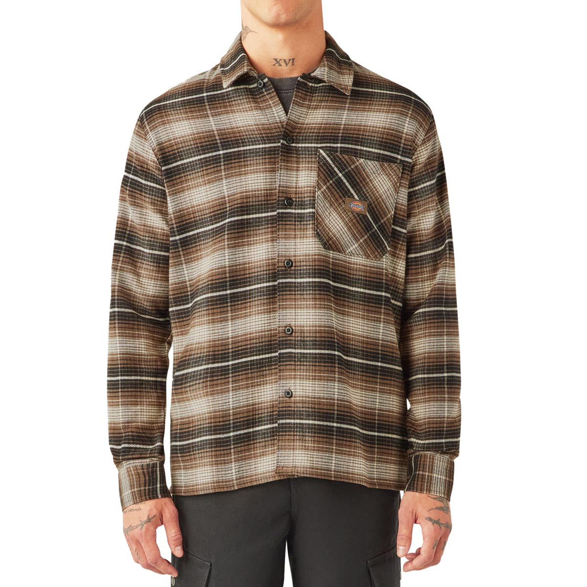 Dickies Forest Check Shirt - Mushroom image 1