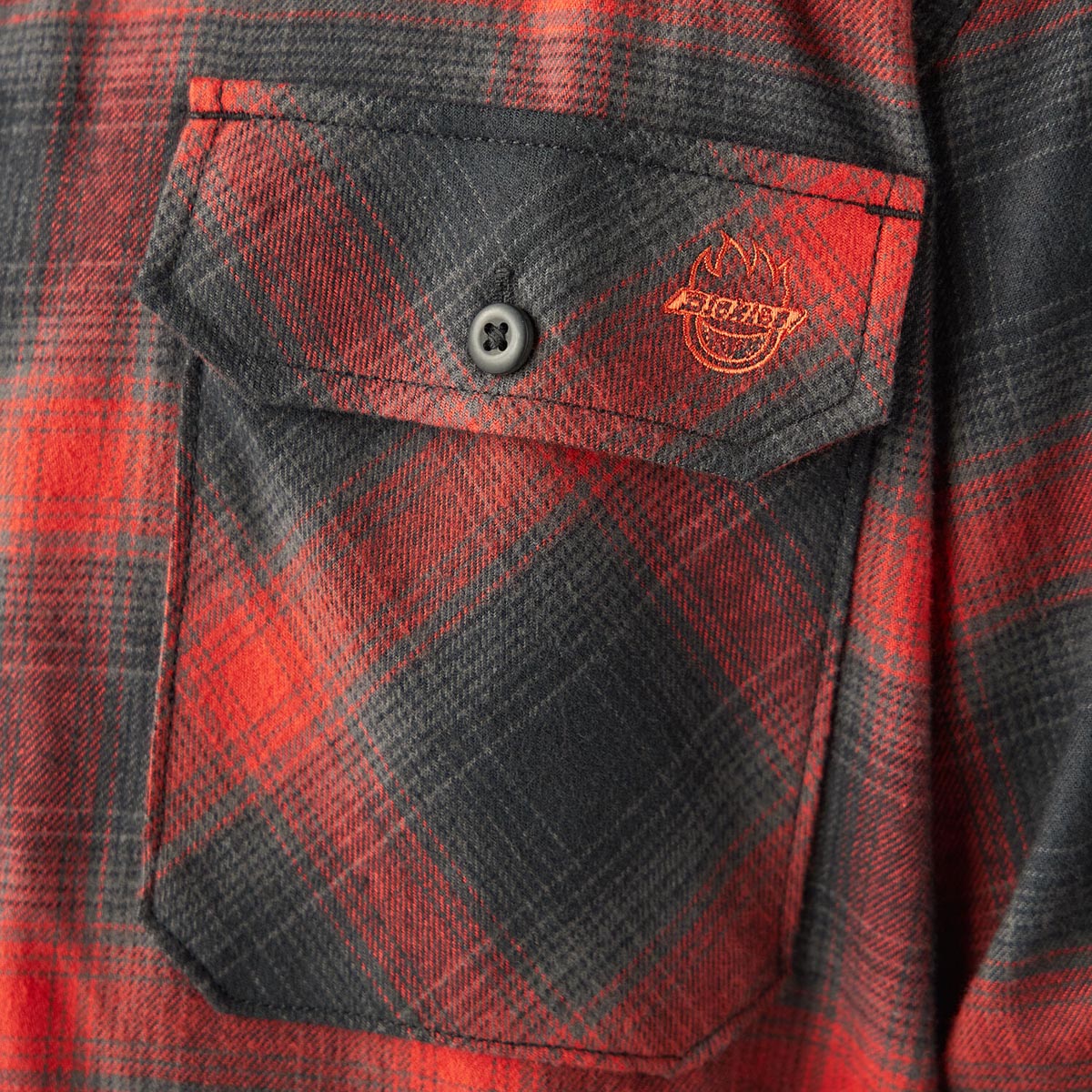 Dickies x Spitfire Flannel Shirt - Red Ochre image 3