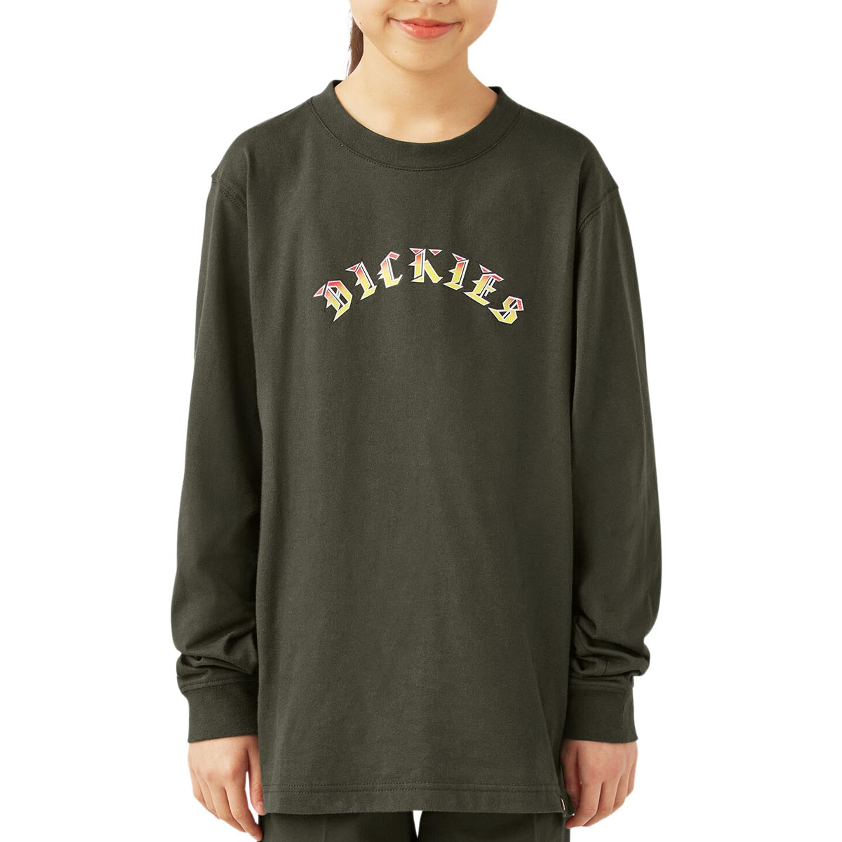 Dickies x Spitfire Youth Long Sleeve T-Shirt - Olive Green image 3