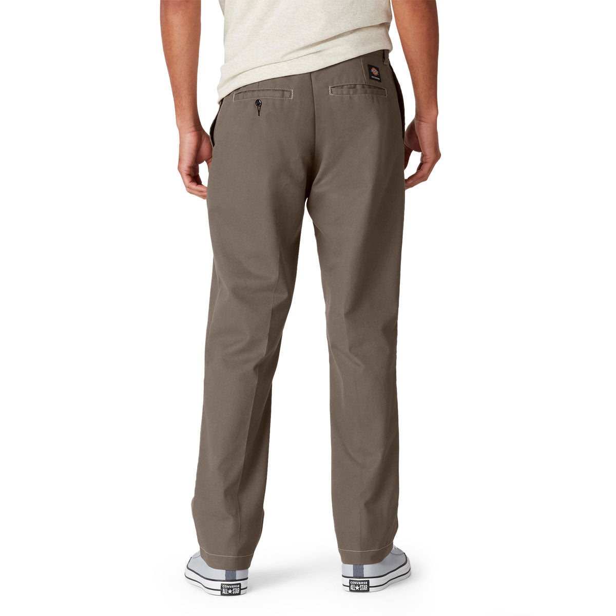 Dickies Slim Straight Twill Skate Pants - Mushroom/Contrast Top image 2