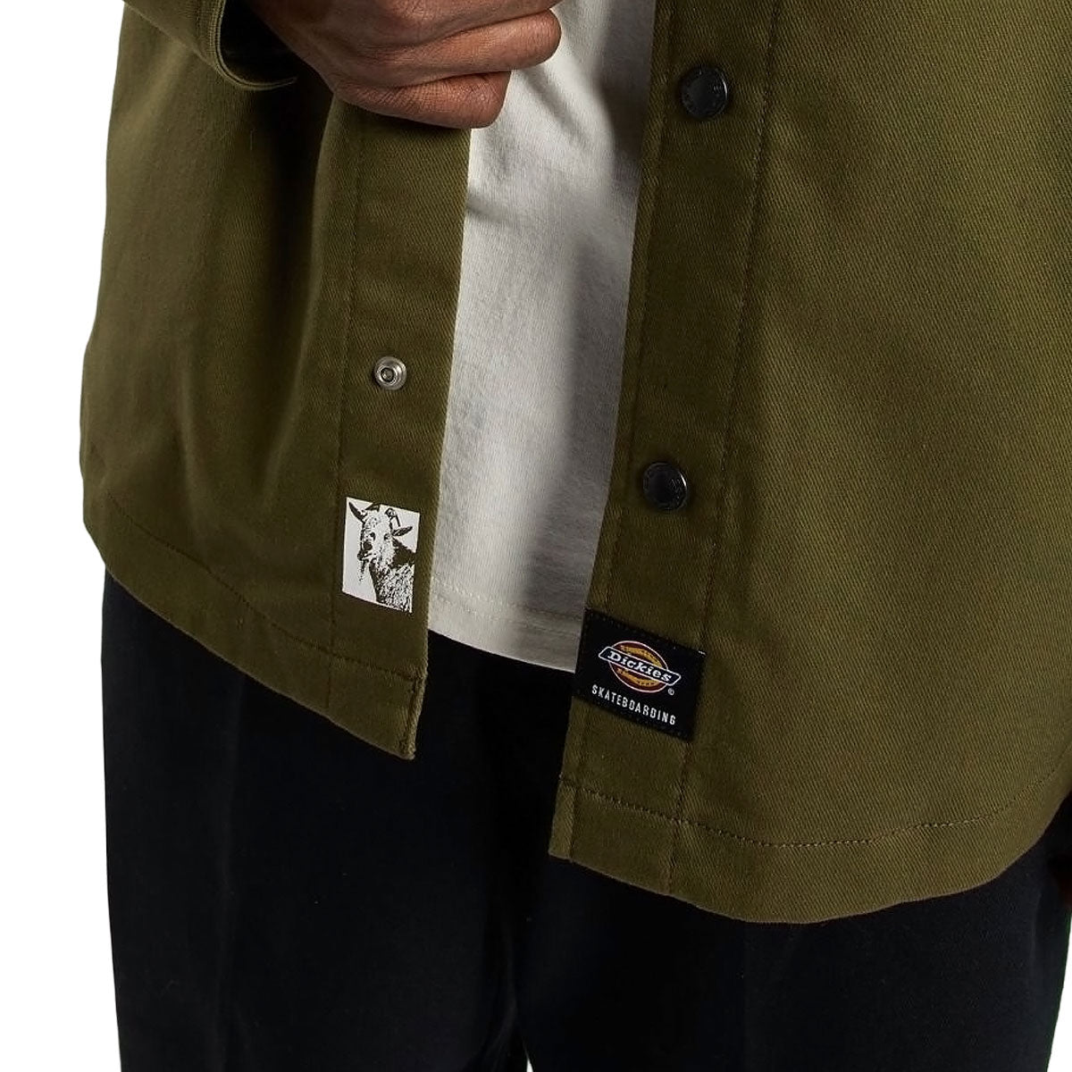 Dickies Mike Anderson Lined Flex Duck Shacket Jacket - Dark Olive image 5
