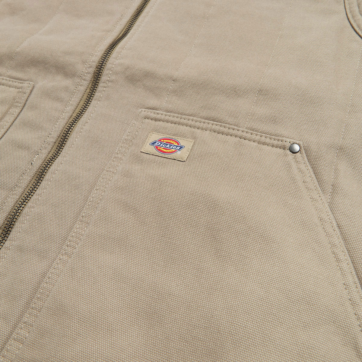 Dickies Quilted Canvas Vest Jacket - Desert Sand image 4