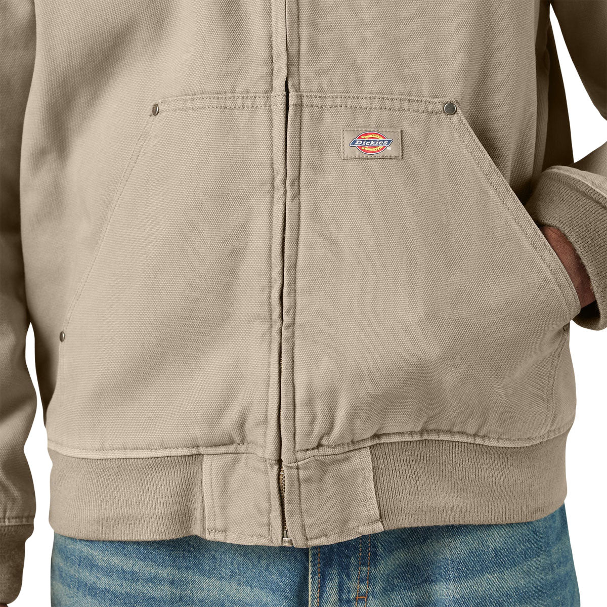 Dickies Hilham Hooded Canvas Jacket - Desert Sand image 5