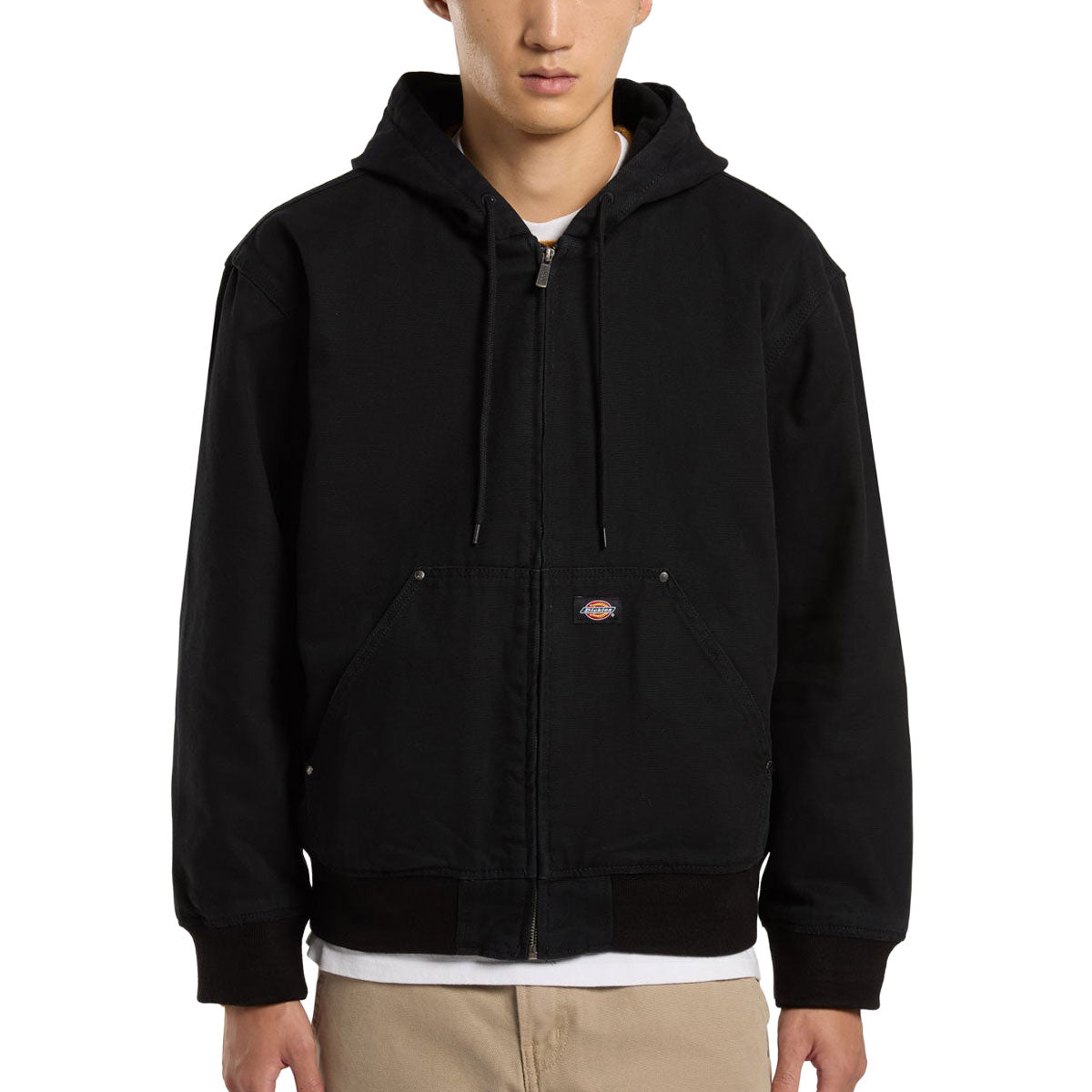 Dickies Hilham Hooded Canvas Jacket - Black image 1