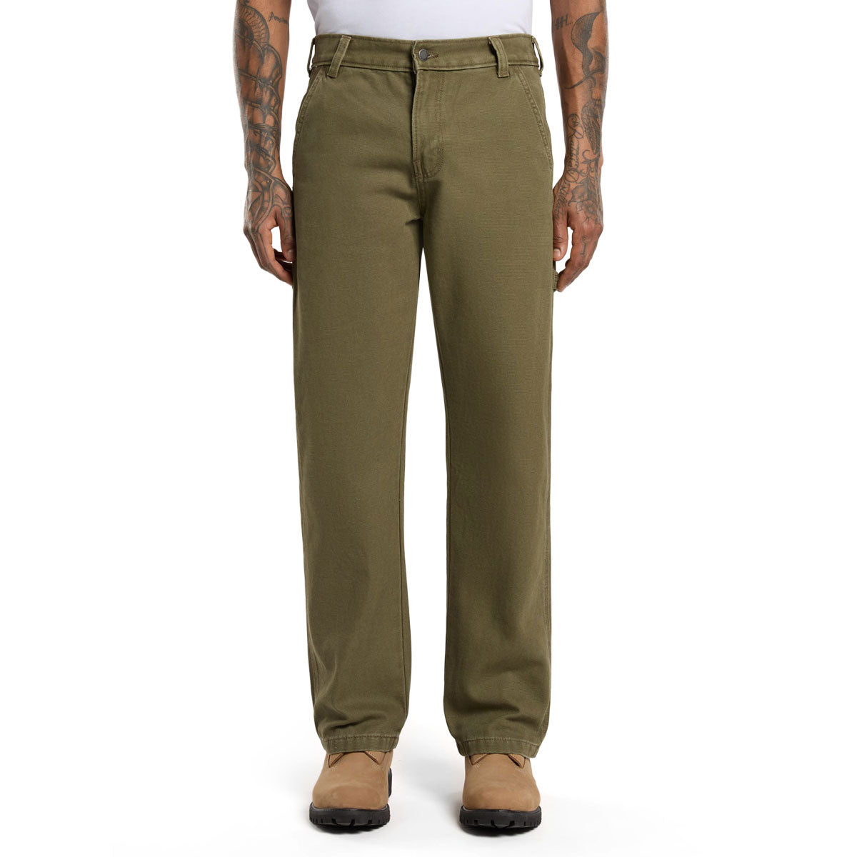 Dickies Carpenter Canvas Pants - Military Green image 1