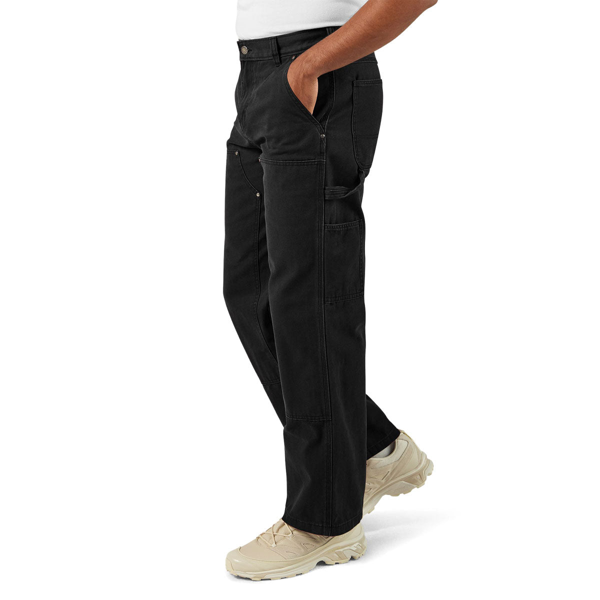 Dickies Double Knee Canvas Carpenter Pants - Black image 3
