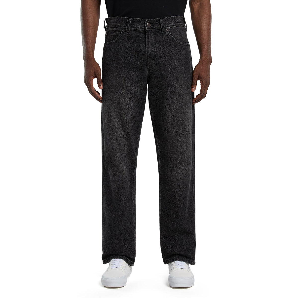 Dickies Relaxed Straight Work Jeans - Black Wash Faded image 1