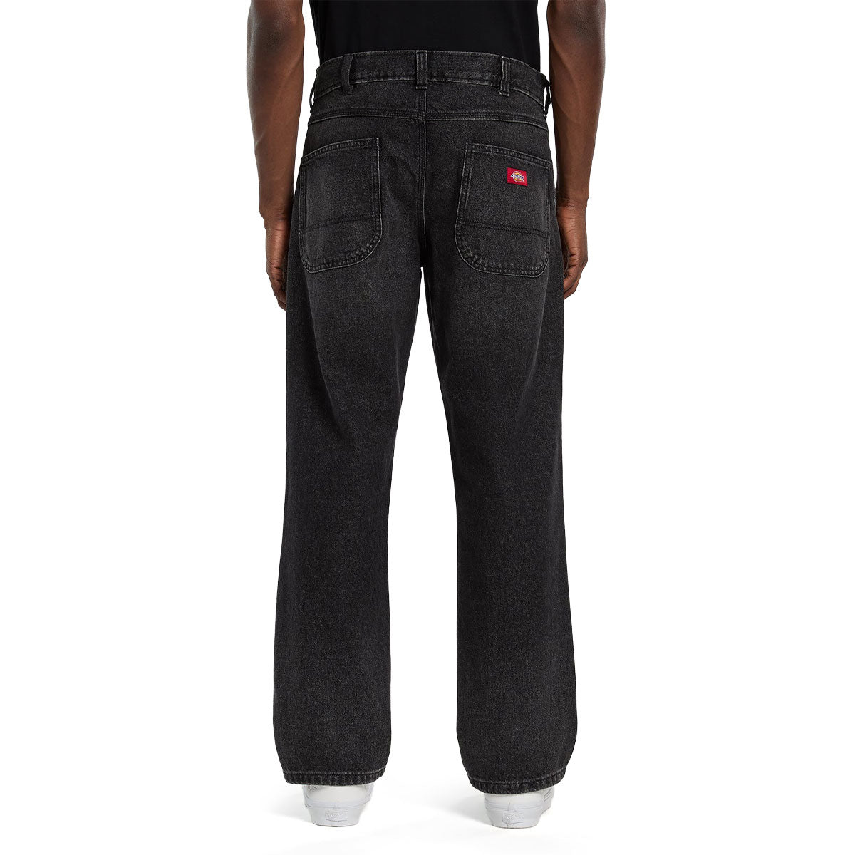 Dickies Relaxed Straight Work Jeans - Black Wash Faded image 2