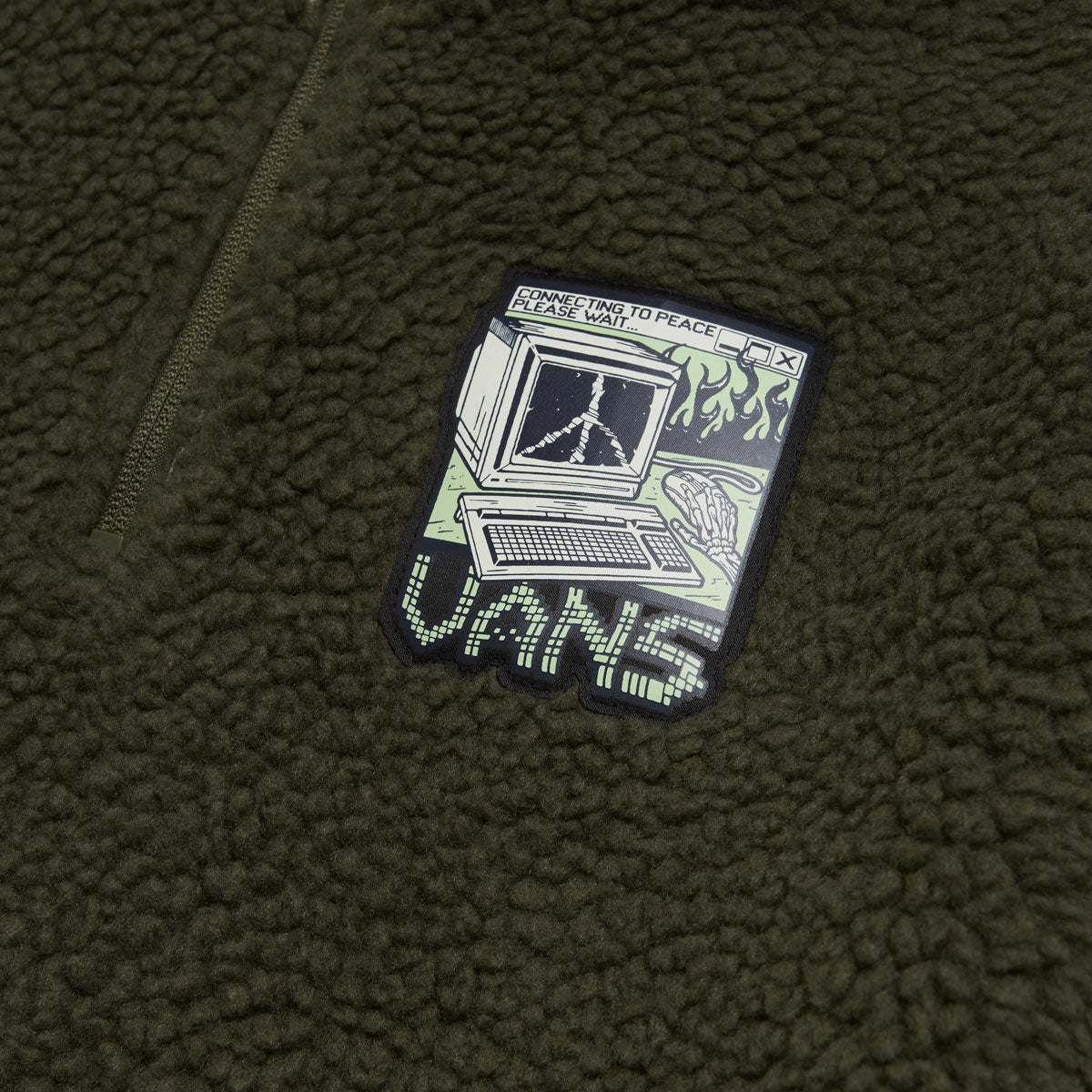 Vans Martin Sherpa Q Zip Sweatshirt - Grape Leaf image 3