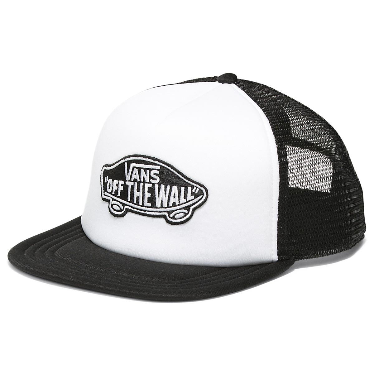 Vans Classic Patch Curved Bill Trucker Hat - Black/White image 1