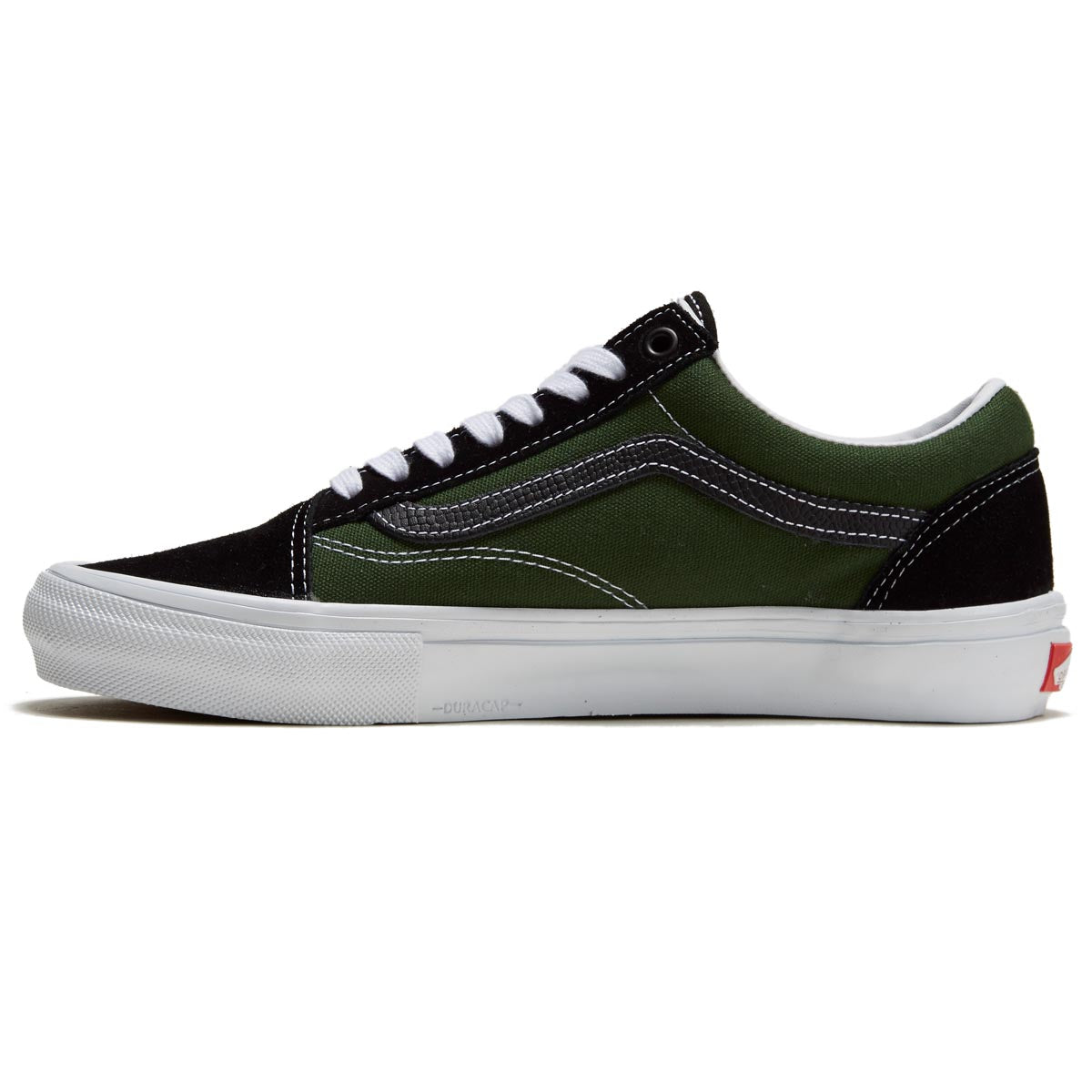 Vans Skate Old Skool Shoes - Safari Black/Greenery image 2