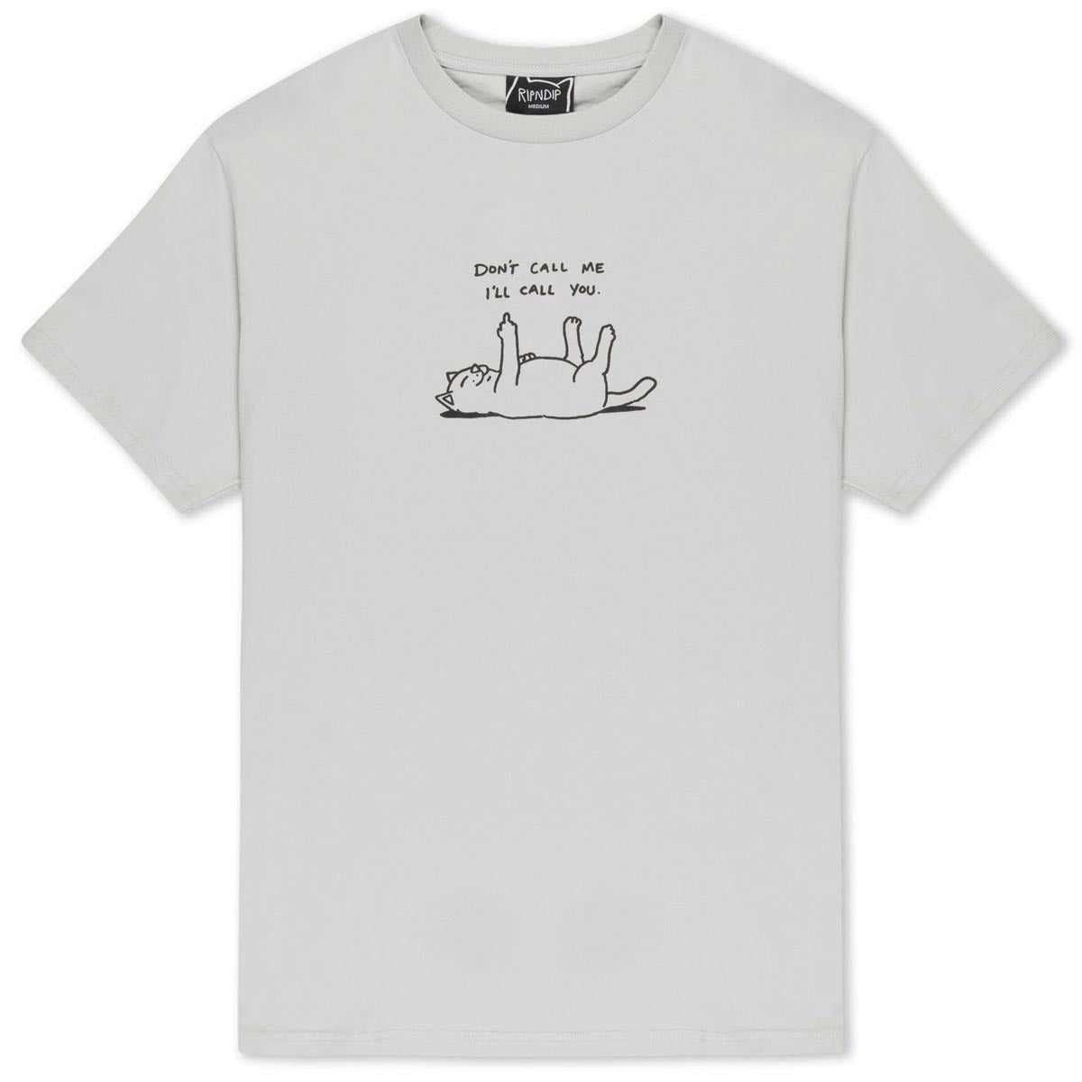 RIPNDIP Dont Call Me T-Shirt - Grey image 1