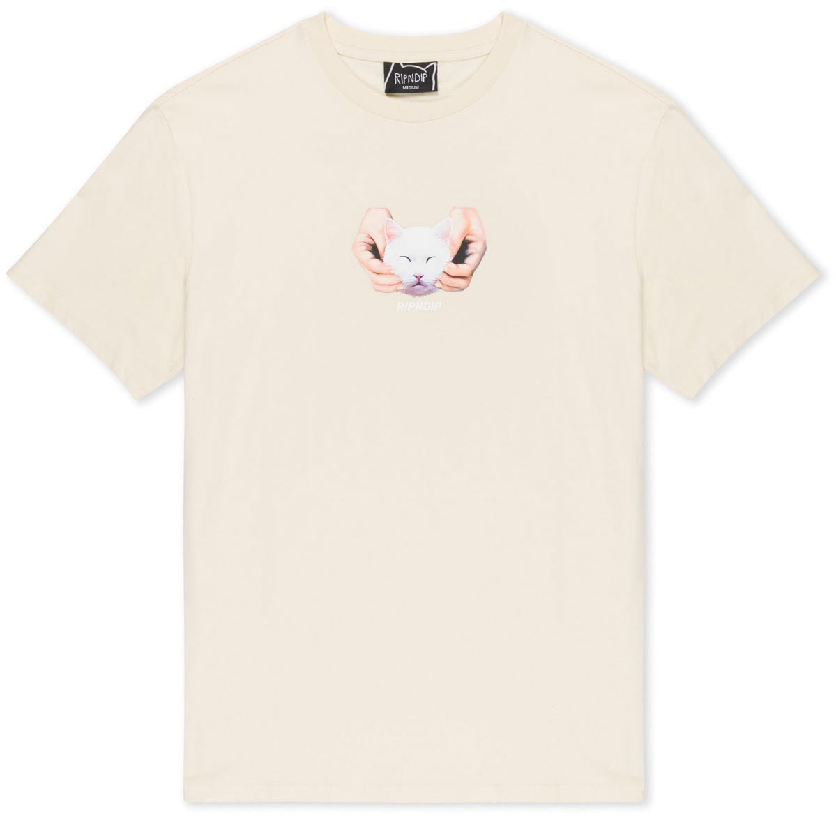 RIPNDIP Happy Kitty T-Shirt - Natural image 1