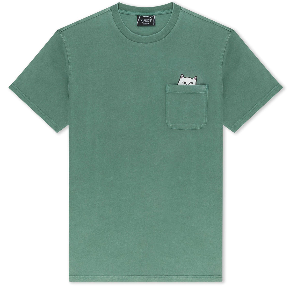 RIPNDIP Lord Nermal Pocket T-Shirt - Olive Mineral image 1