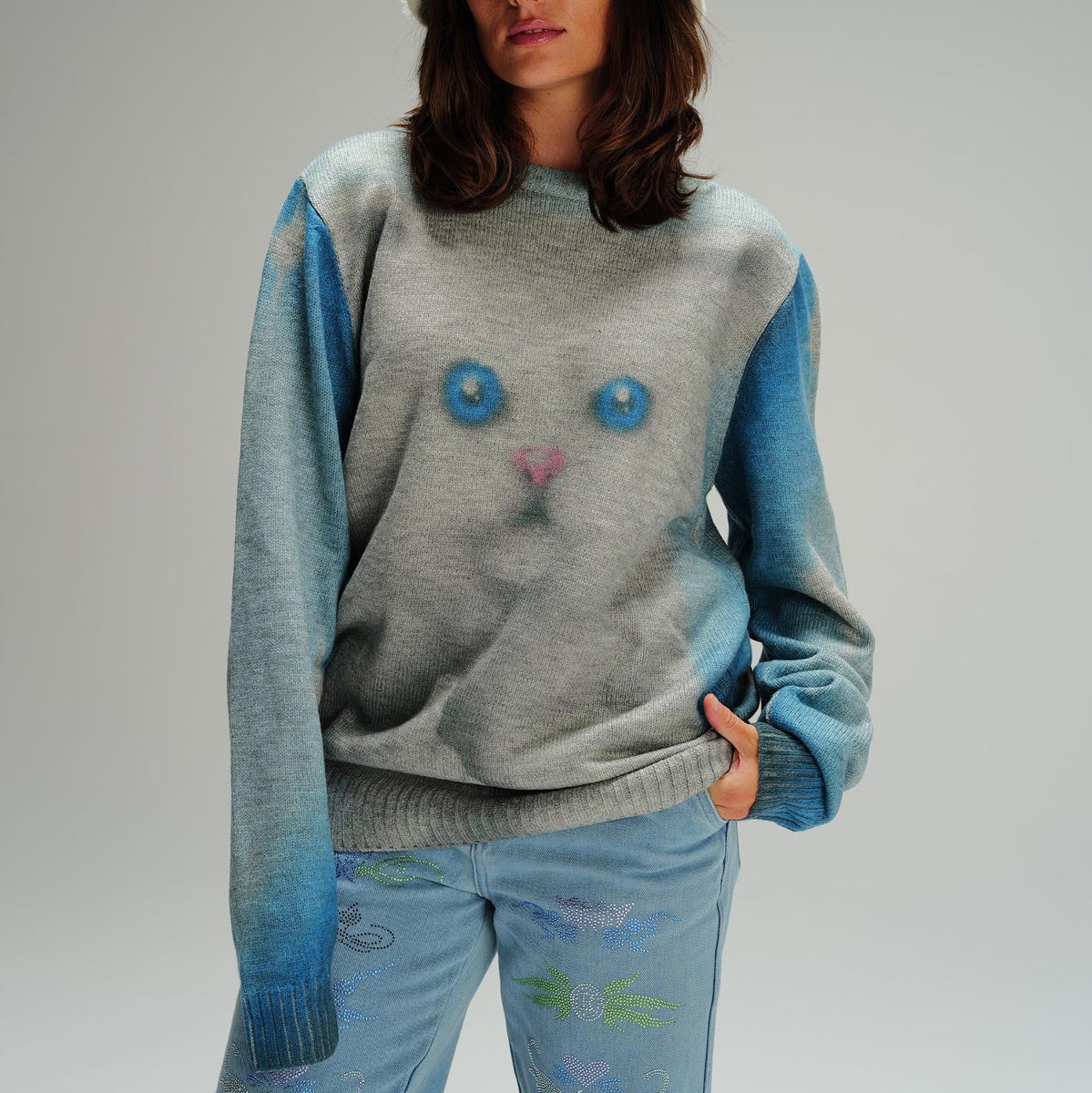 RIPNDIP Sprinkles Knit Sweater - Black/Blue image 3