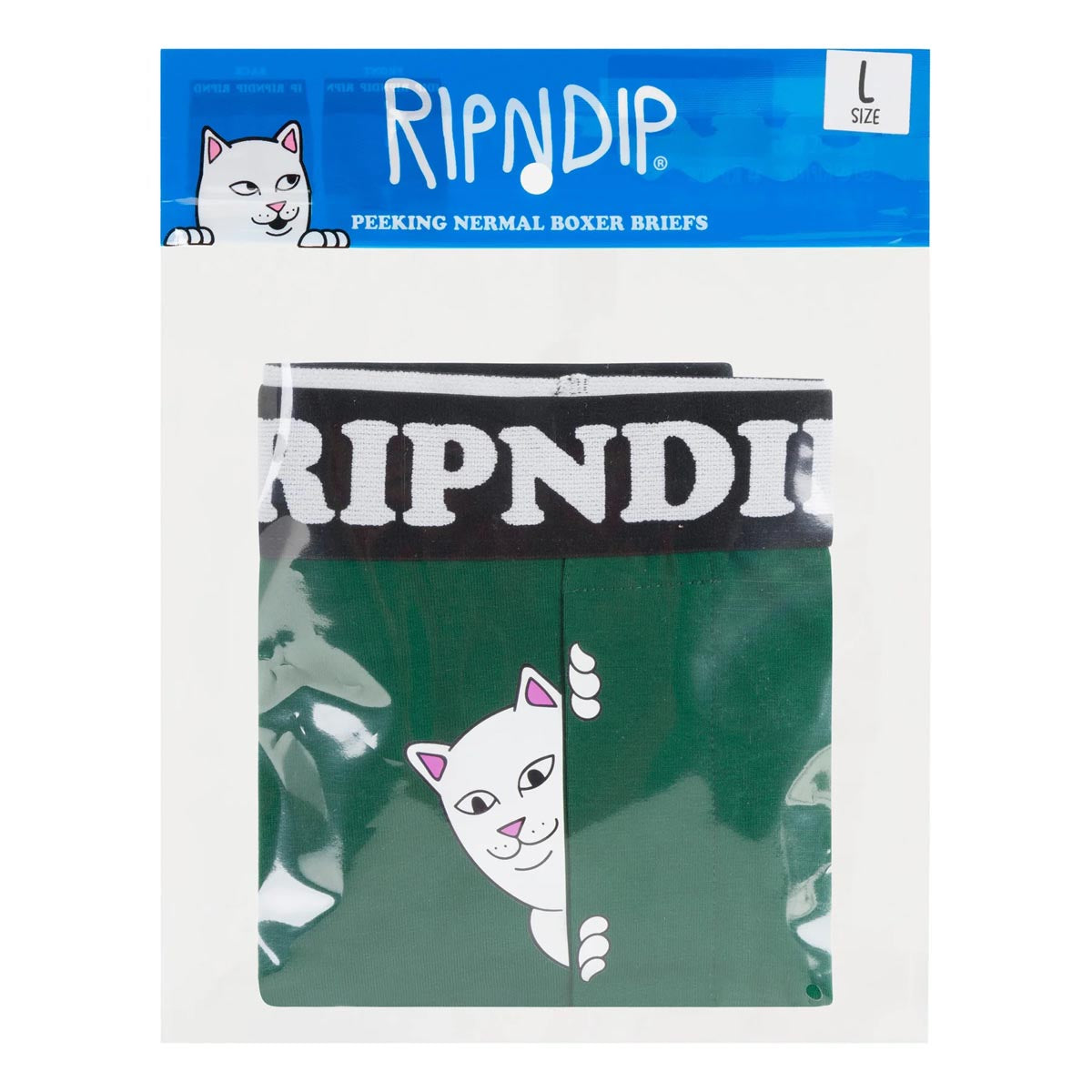 RIPNDIP Peek A Nermal Boxers Underwear - Dark Forest image 3