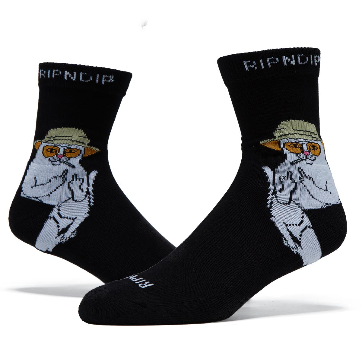 RIPNDIP Nermal S Thompson Mid Socks - Black image 2