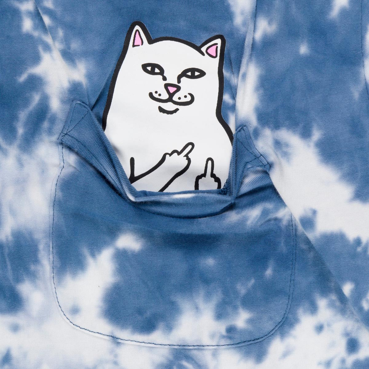 RIPNDIP Lord Nermal Pocket T-Shirt - Slate Lightning Wash image 2