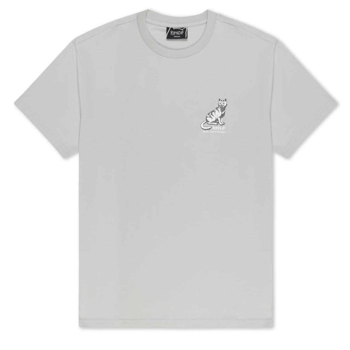 RIPNDIP Man I Love Felines T-Shirt - Grey image 2