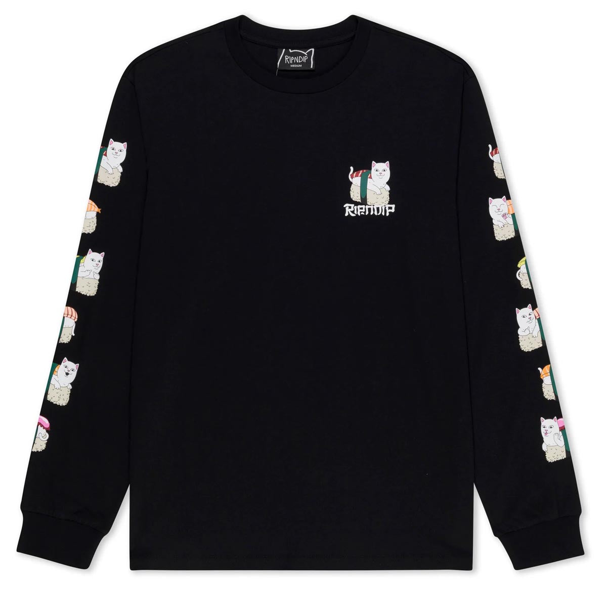 RIPNDIP Sushi Nerm Long Sleeve T-Shirt - Black image 2