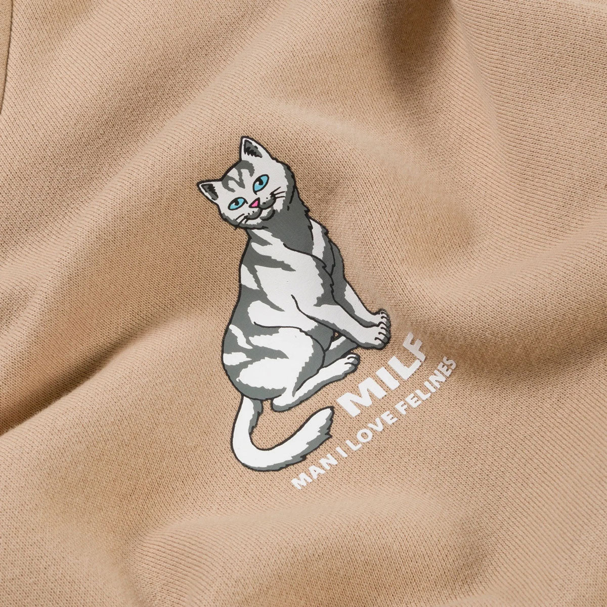 RIPNDIP Man I Love Felines Hoodie - Sandstone image 3