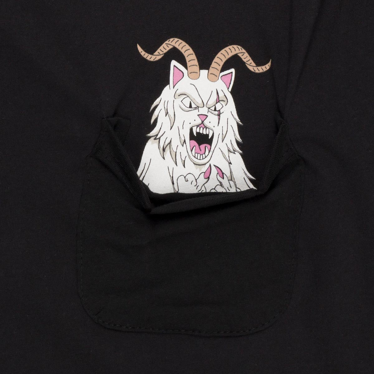 RIPNDIP Krampus Nerm Pocket T-Shirt - Black image 2