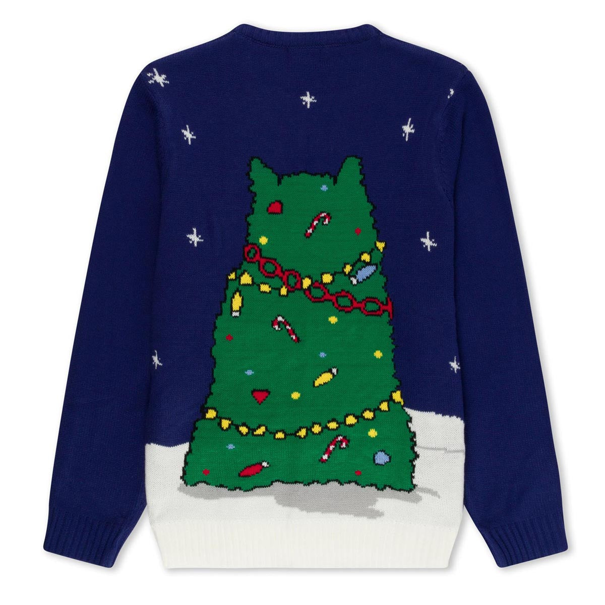 RIPNDIP Litmas Tree Light Up Knit Sweater - Navy image 2