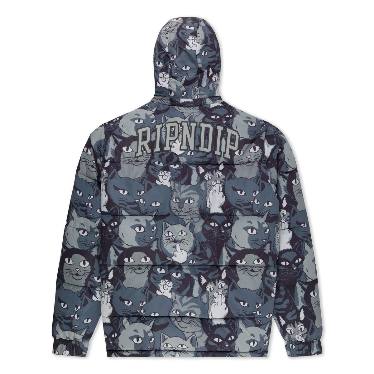 RIPNDIP Family Tree Puffer Jacket - Black image 2