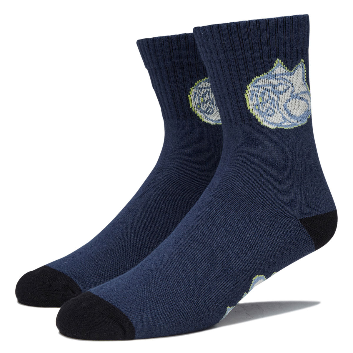RIPNDIP Cyclone Mid Socks - Navy image 1