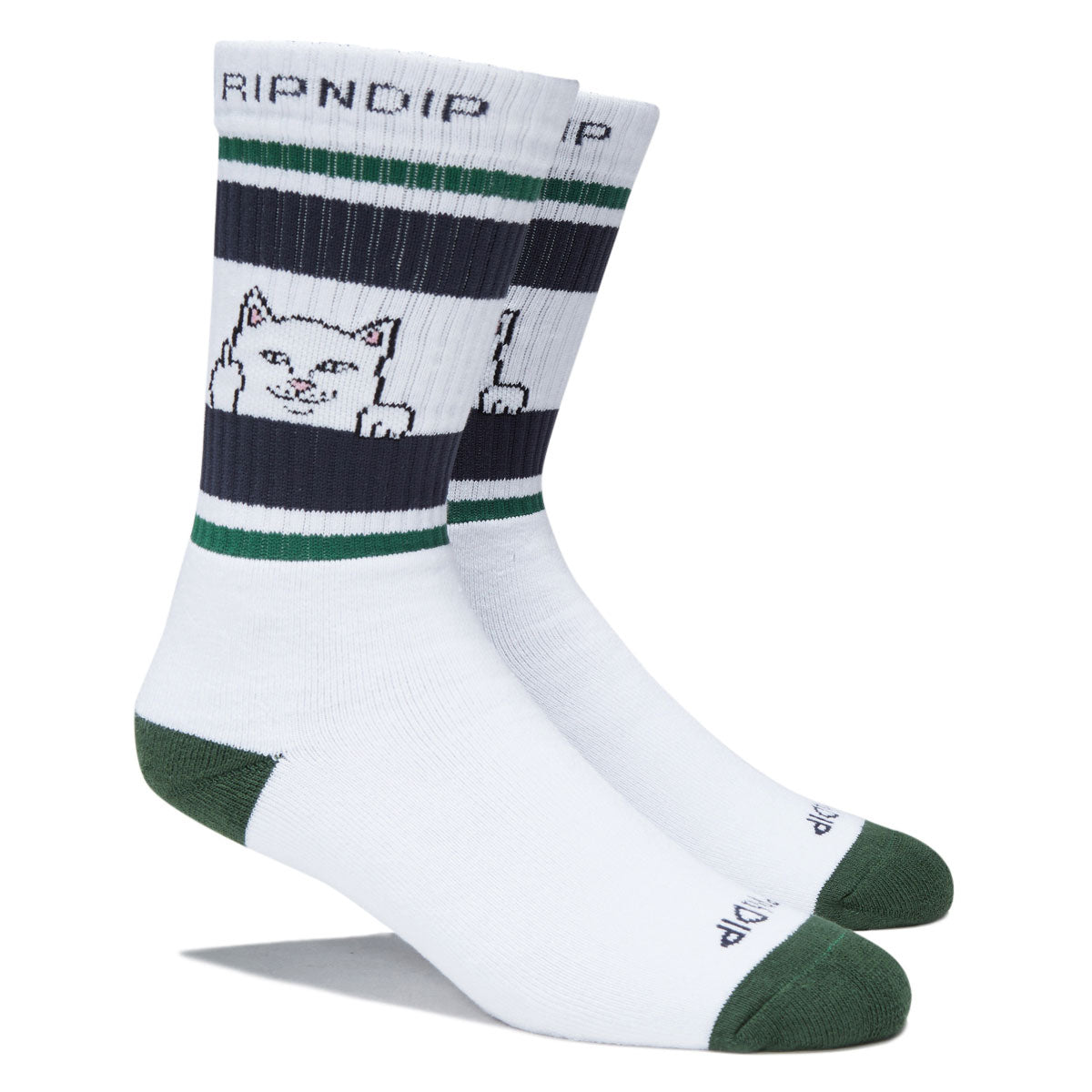 RIPNDIP Peeking Nermal Socks - Green/Slate image 2