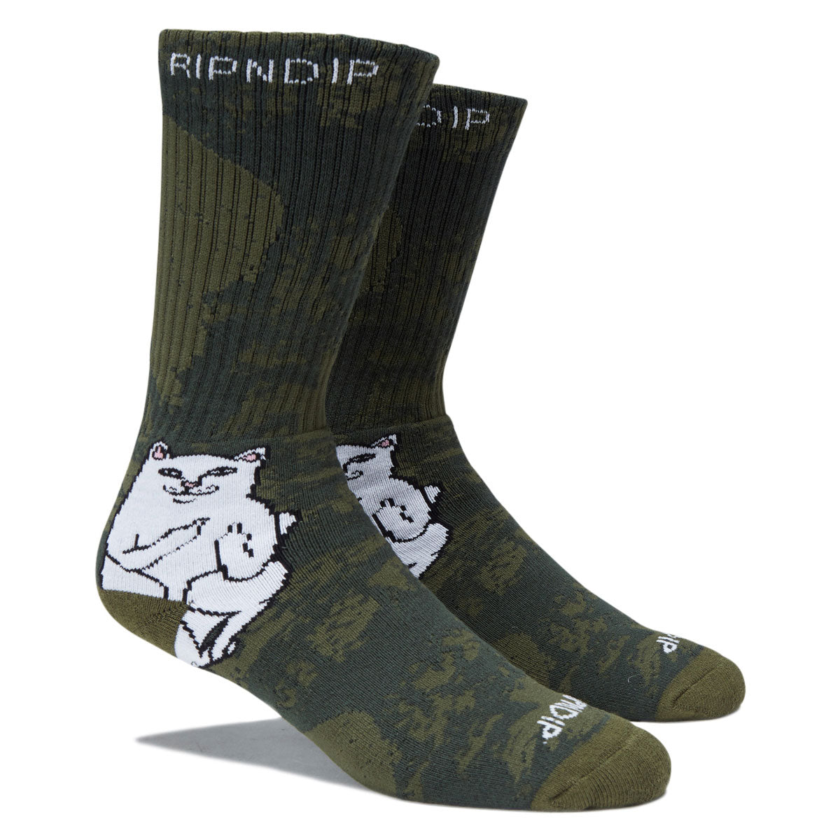 RIPNDIP Lord Nermal Socks - Forest Camo image 2
