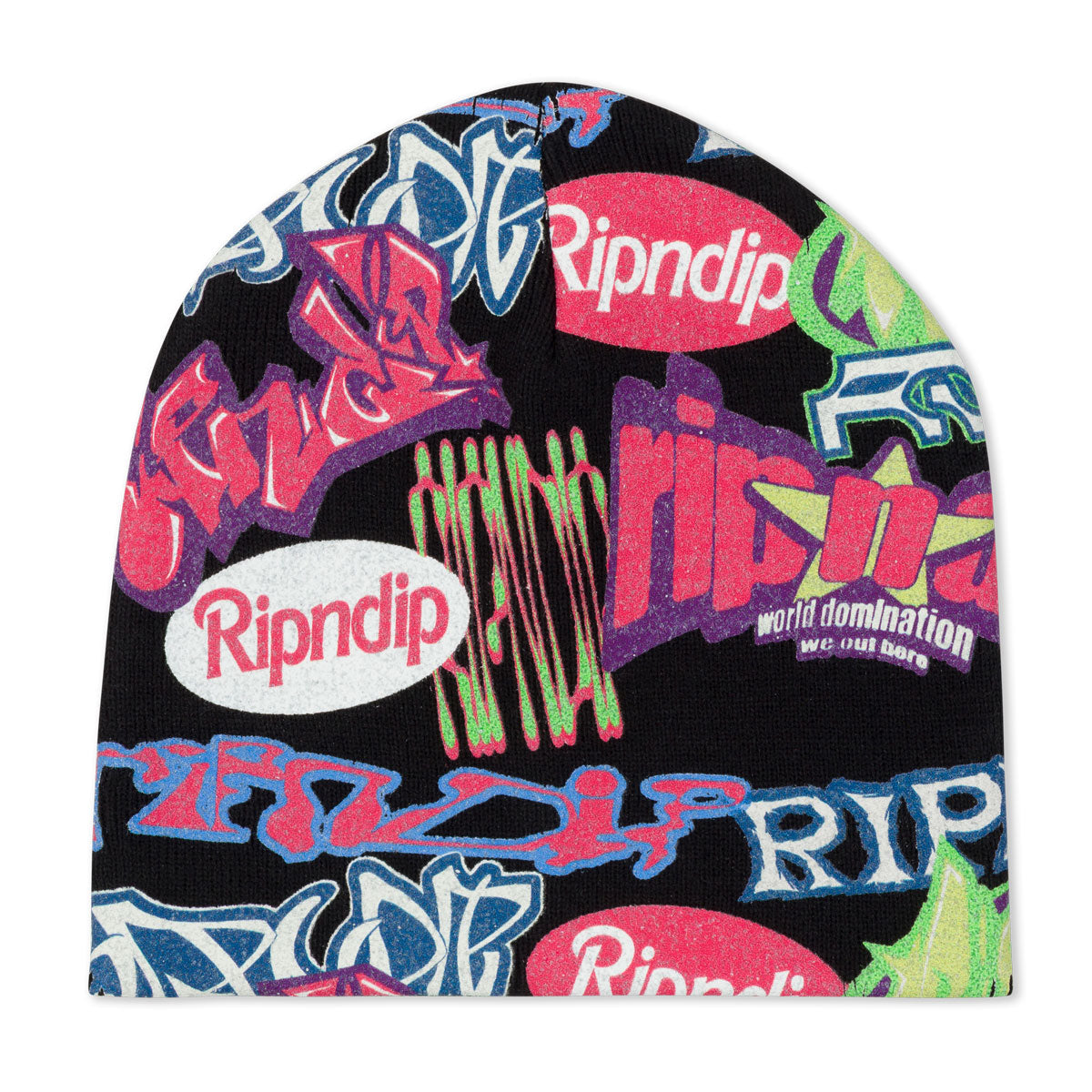 RIPNDIP Out Here Tour Skull Beanie - Multi image 1