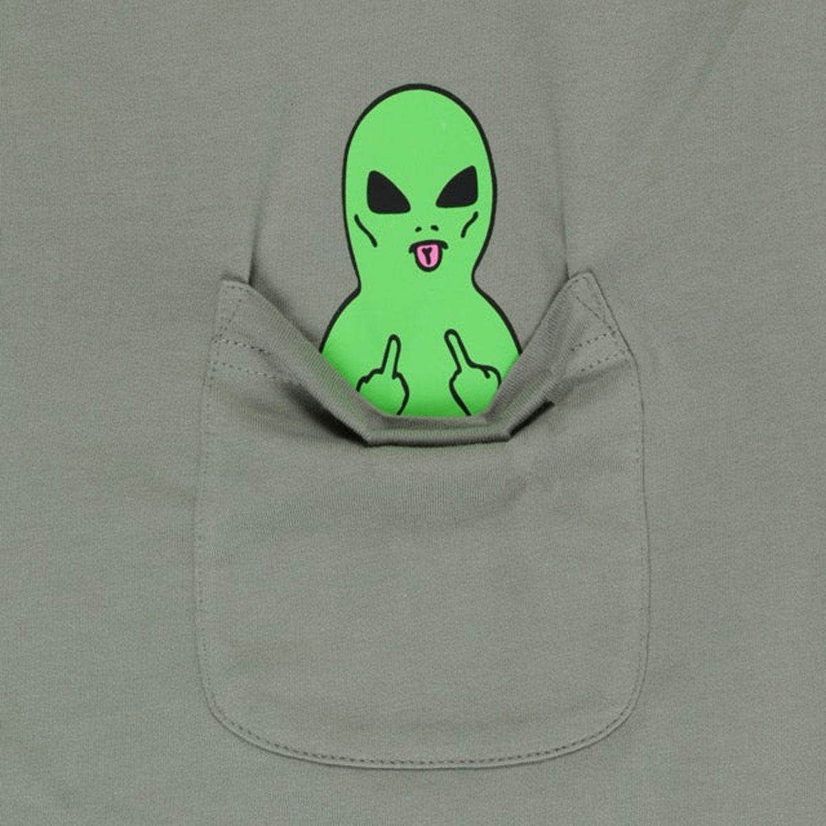 RIPNDIP Lord Alien Pocket T-Shirt - Dusty Sage image 2