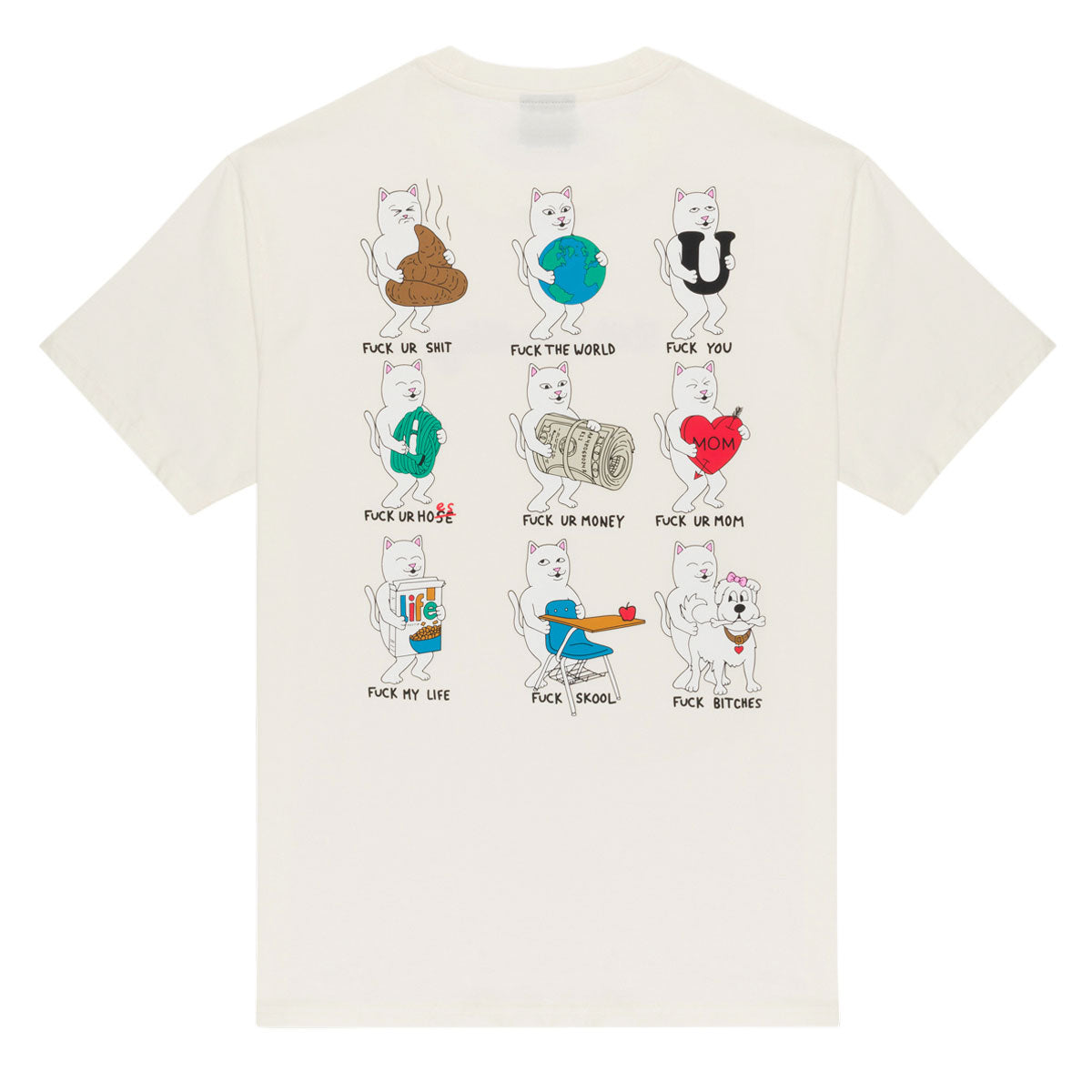 RIPNDIP Fuck Everything T-Shirt - Bone image 1
