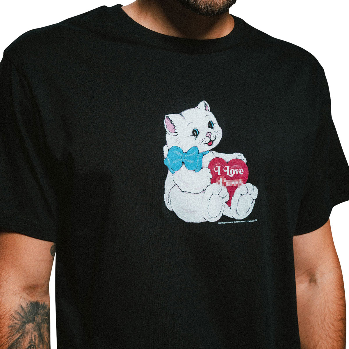 RIPNDIP I Love Cats T-Shirt - Black image 4