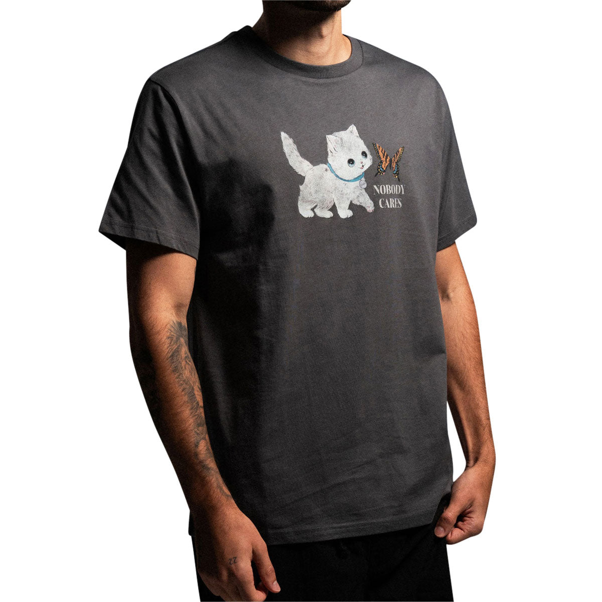 RIPNDIP Not Easy T-Shirt - Charcoal image 3