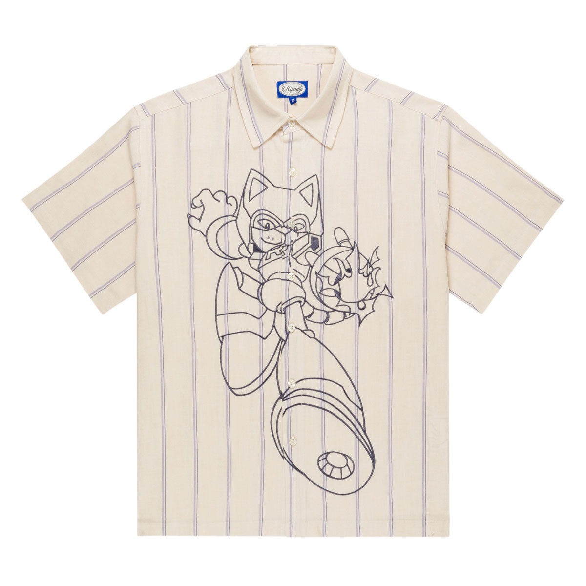 RIPNDIP Rokkunerm Button Up Shirt - Off White image 1
