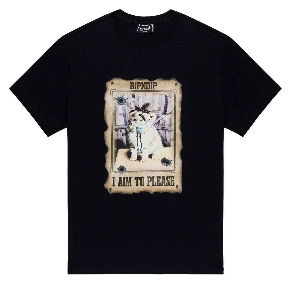 RIPNDIP Most Wanted T-Shirt - Black image 1
