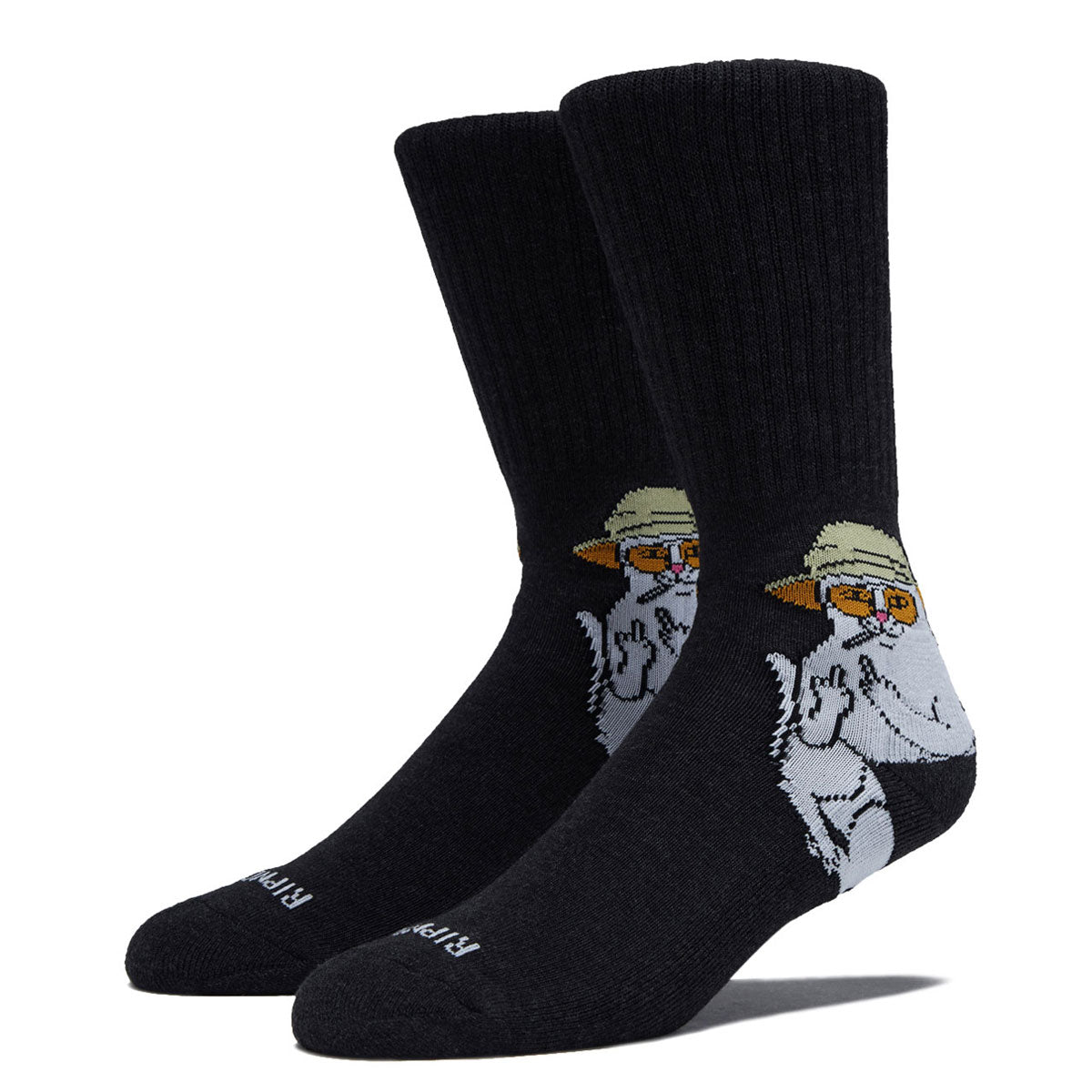 RIPNDIP Nermal S Thompson Socks - Black Heather image 1