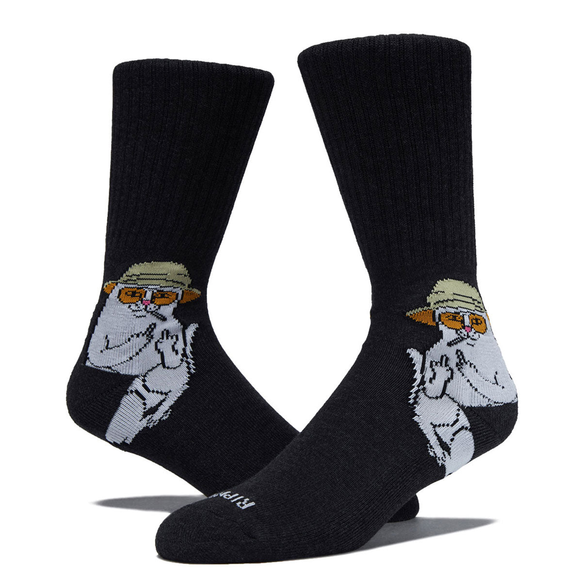 RIPNDIP Nermal S Thompson Socks - Black Heather image 2