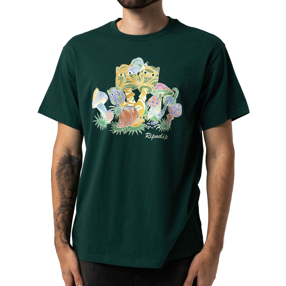 RIPNDIP Great Outdoors T-Shirt - Hunter Green image 3