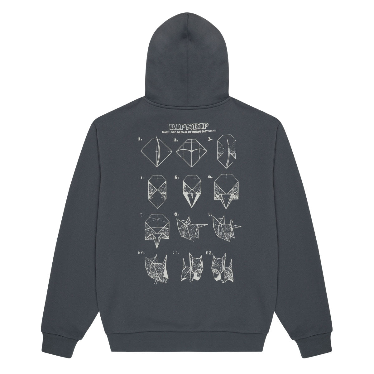 RIPNDIP Origami Hoodie - Charcoal image 2