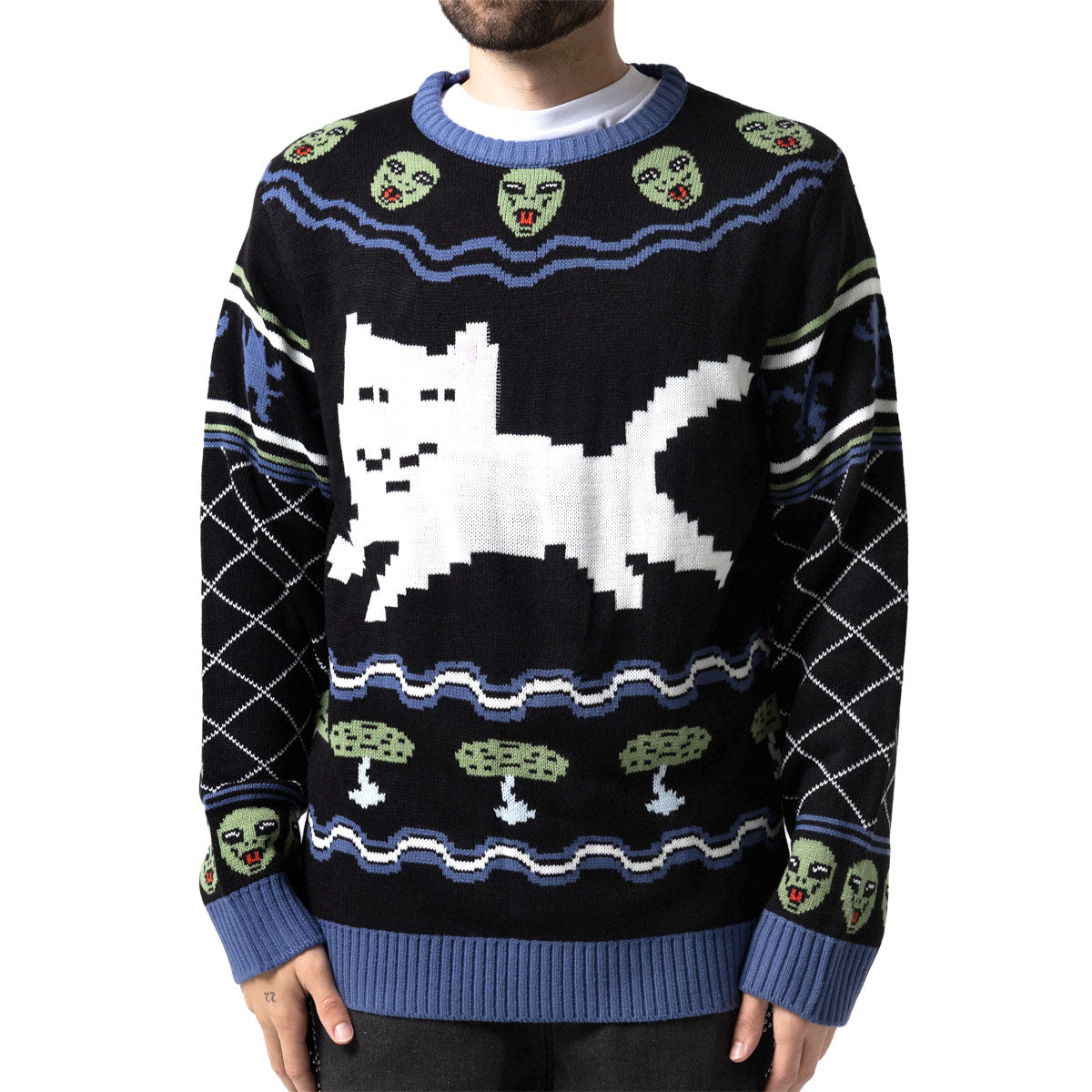 RIPNDIP Out Of This World Knit Sweater - Black image 2