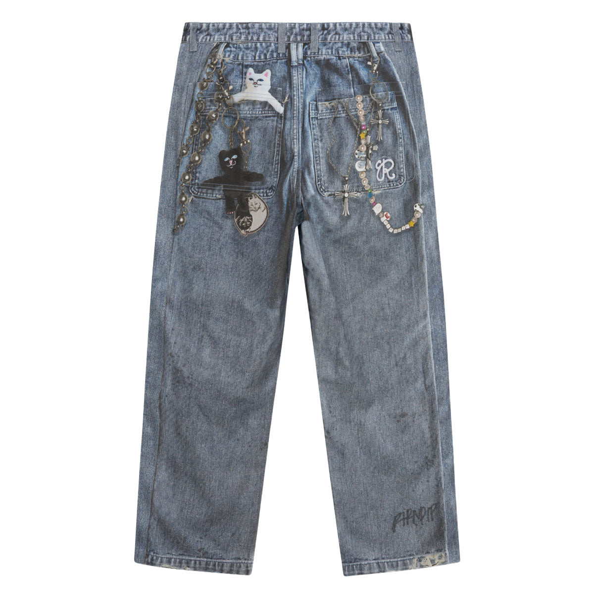 RIPNDIP Real Wide Leg Denim Jeans - Light Wash image 2
