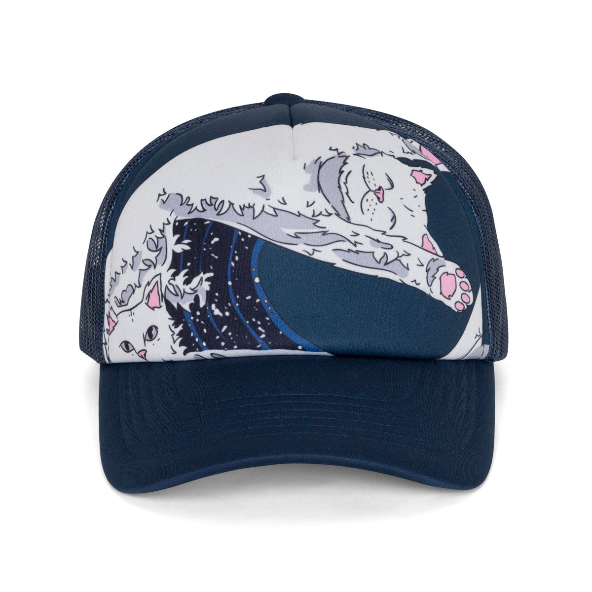 RIPNDIP Great Wave Trucker Hat - Slate image 4