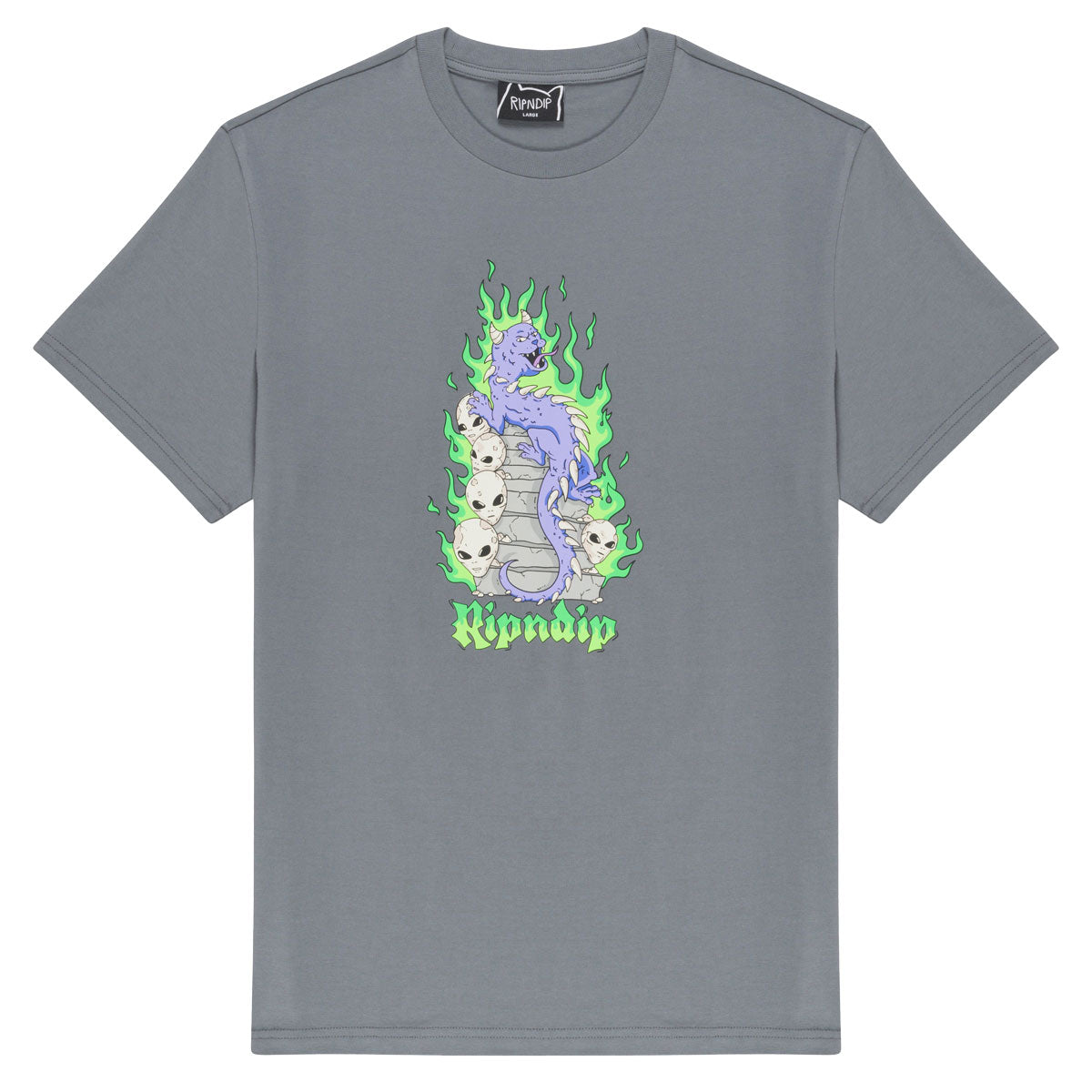 RIPNDIP Horntail T-Shirt - Charcoal image 1